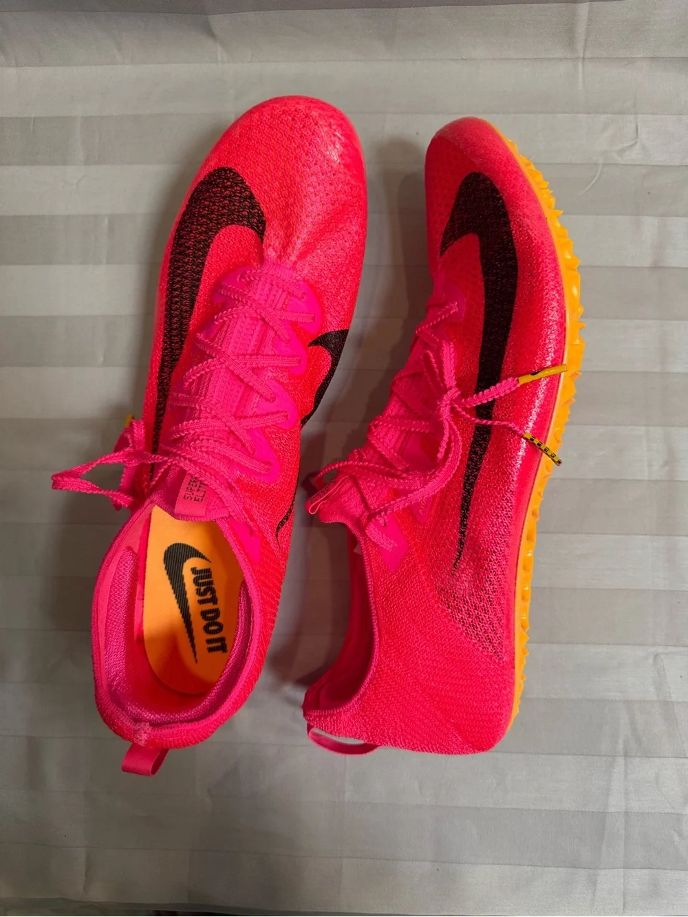 Nike Zoom Superfly Elite 2 Track Shoes Running Pink Orange Black Size 15